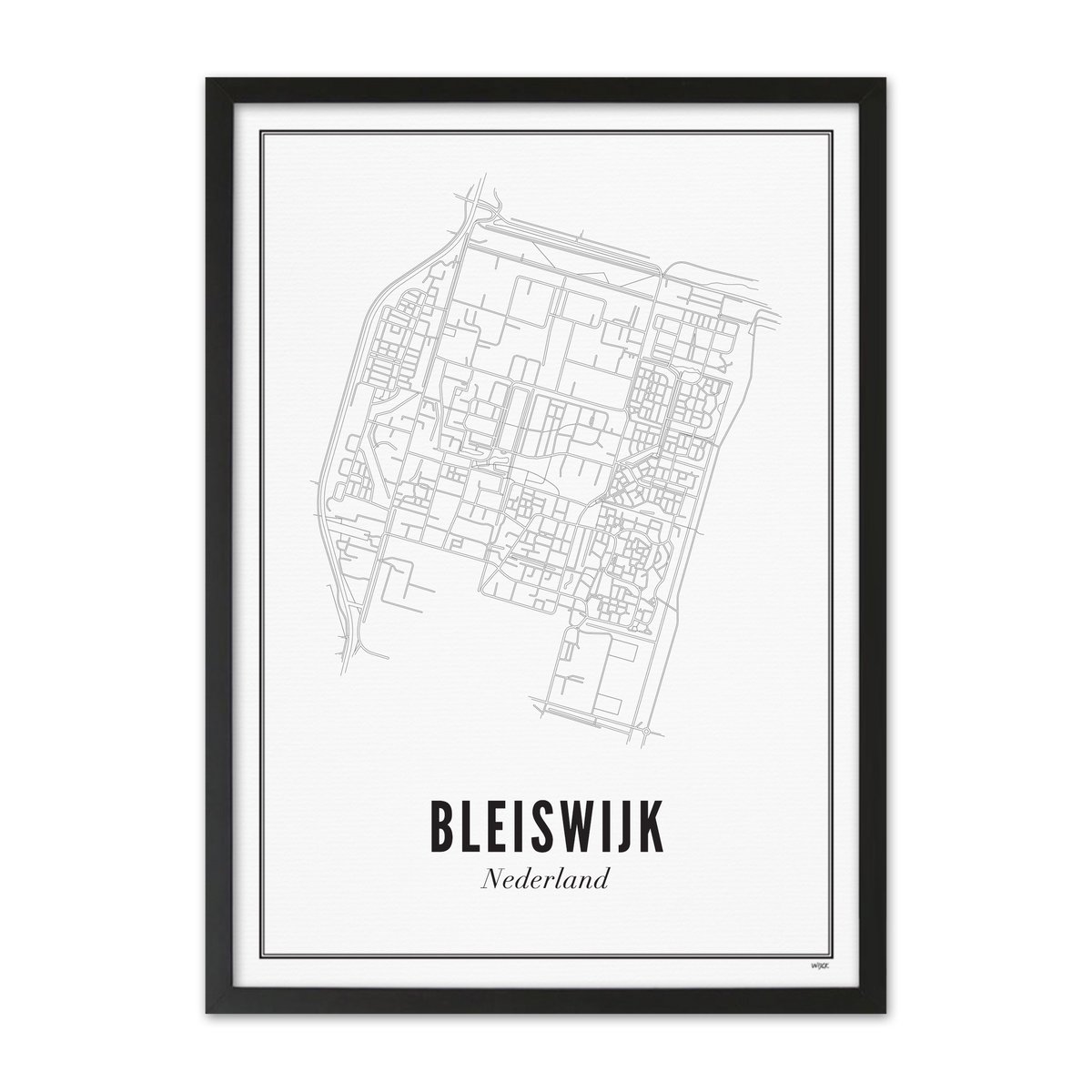 Poster van Bleiswijk - Stad | WIJCK. 